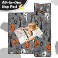 thumbnail image 4 of Halloween Gray Ghosts Cats and Pumpkins Toddler Nap Mats for Kids Preschool,60"x20" Sleeping Mat Bag or Kids,Toddler Sleeping Bag,Toddler Nap Mat or Daycare, 4 of 6