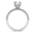 thumbnail image 3 of Empire Jewelry 1.7 Ct Cushion Cut Moissanite Ring - Hidden Halo Solitaire Design - 14K White Gold Plated Wedding Jewelry for Her, 3 of 3