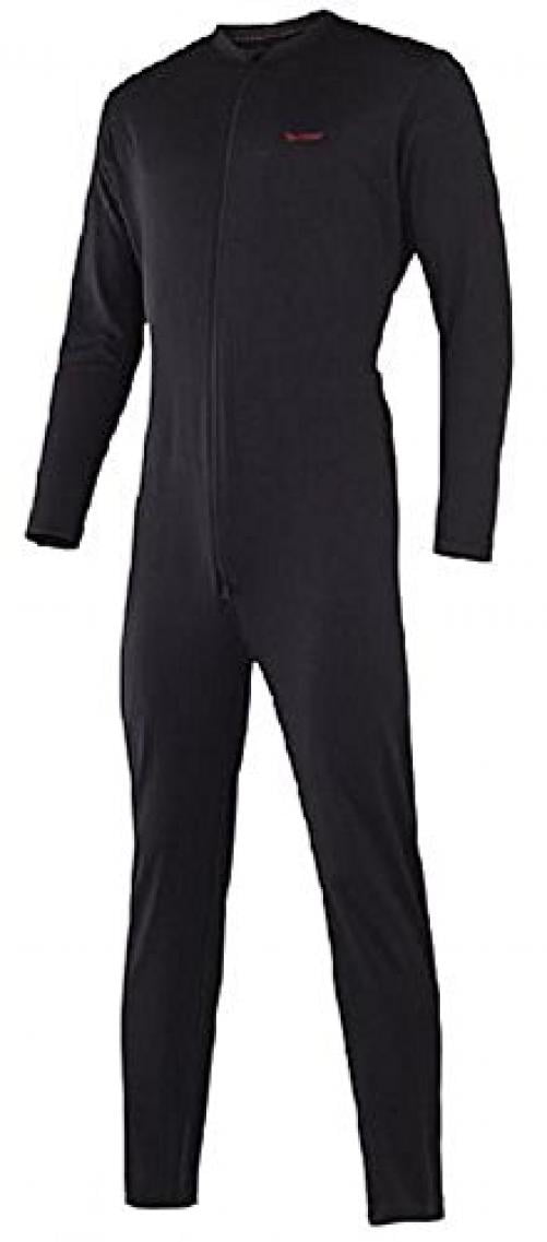 Terramar Sports Men's Military Fleece Unionsuit L Black by Terramar