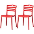 thumbnail image 6 of Stackable Modern Plastic Indoor and Outdoor Dining Chair with Ladderback Design for All Weather Use, 6 of 10