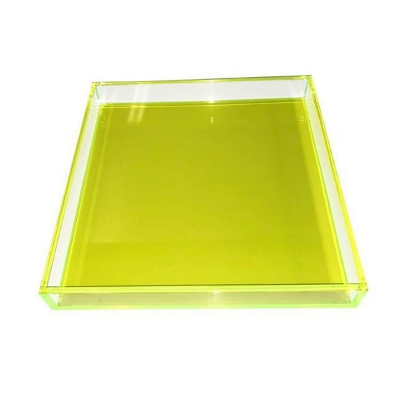 R16 Home AVT01-BLK Black Square Lucite Tray