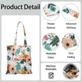 thumbnail image 4 of Petit Sac Fourre-Tout Réutilisable à Motif Floral - Sac de Magasinage au Design Pliant Spacieux et Compact, 4 of 6
