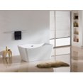 thumbnail image 5 of A&E Bath Ellis 59" Freestanding Bathtub with No Faucet, 5 of 5