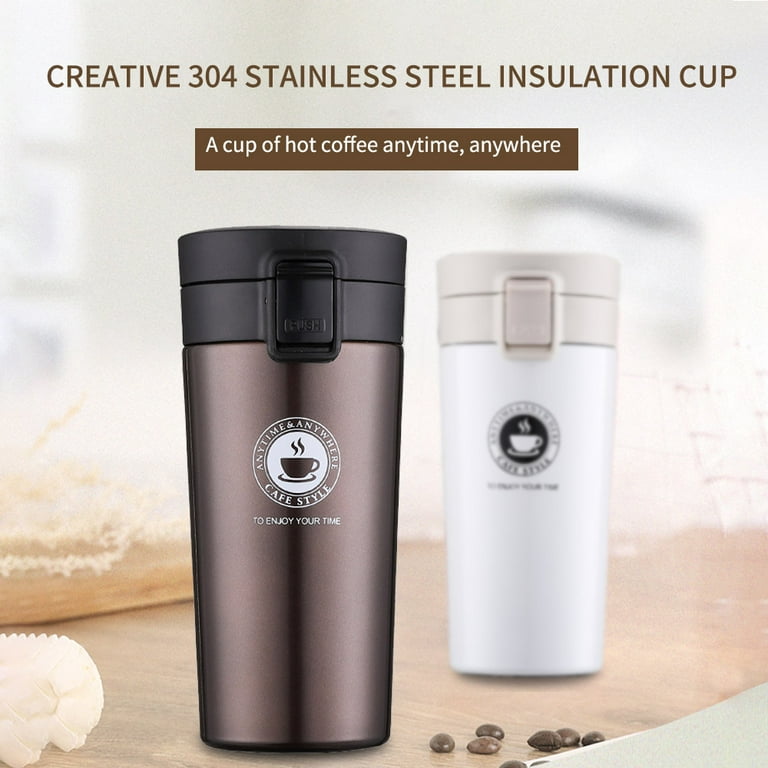 Insulated Travel Coffee Mug Cup Thermal Stainless Steel Flask