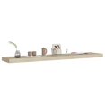 thumbnail image 3 of vidaXL Floating Wall Shelf Oak 120x23.5x3.8 cm MDF, 3 of 5