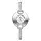thumbnail image 1 of Elegante reloj de pulsera de cuarzo con correa de aleación delgada y diamantes de imitación para mujer (plata + blanco), 1 of 3