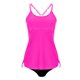 thumbnail image 5 of Traje de baño de moda para mujer, sin mangas, sólido, con push-up, acolchado, conjunto de blusa, traje de baño de poliéster para mujer, 5 of 6