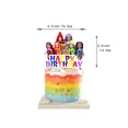 thumbnail image 1 of Juego de cubiertos desechables para fiesta de cumpleaños con diseño de arcoíris, banderines colgantes, globos y decoraciones para el fondo de cumpleaños, 1 of 3