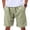 I5-Green, variant on Havenx Linen Flat Front Shorts for Men Drawstring Elastic Waist Short with Pockets Solid Color Pant Stretch Lightweight Fashion Loose Fit Summer Beach Clothing,Khaki M