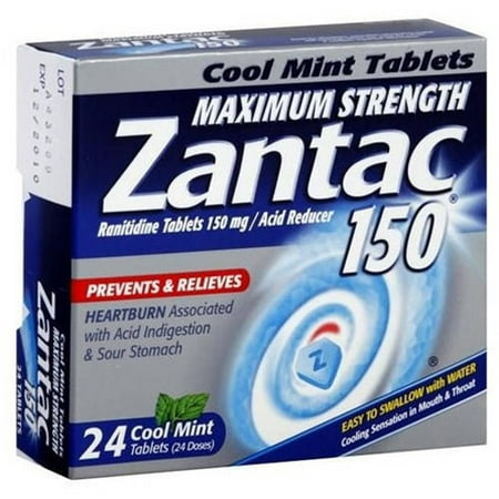 Zantac Cool Mint Tablets, 24 CT (Pack of 6)