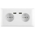 thumbnail image 1 of Toma de corriente USB multifuncional Desiderio, enchufe europeo de pared con puerto USB doble para cargar teléfonos de 250 V, 1 of 5