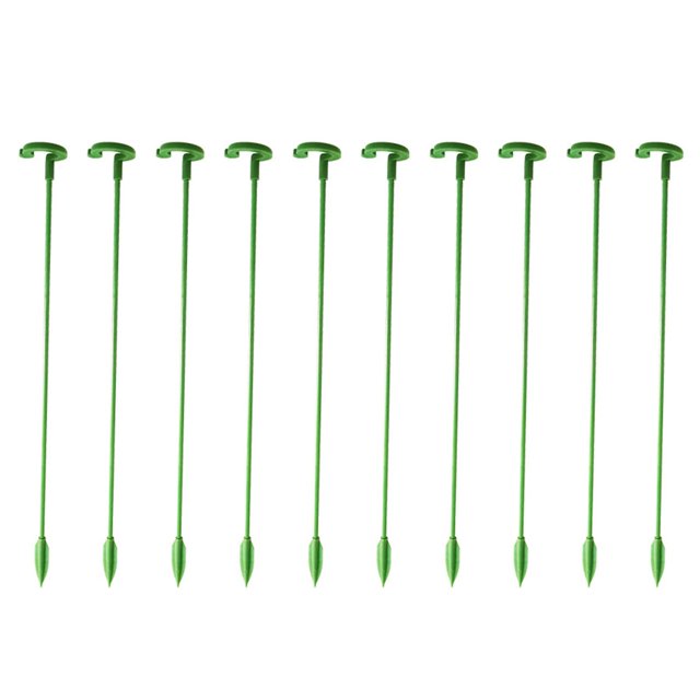 S Varillas de soporte para plantas, soporte para bonsái de jardín, estaca de tallo único, soporte para arbusto para interior y exterior, maceta de flores, 10 Uds.