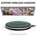 thumbnail image 4 of SaniMore for Samsung Galaxy S24 Ultra Case, Flexible TPU Magnetic Cover Support Wireless Charging Slim Flower Grass Pattern Shockproof Protective Shell for Ladies Women Girls, Rosegold Flowers, 4 of 8