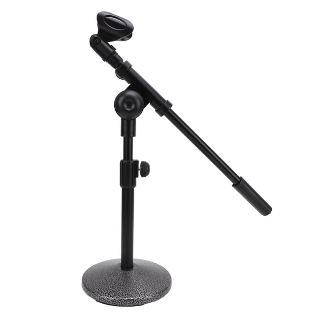 Montón de Micrófono, Evita el Soporte de Micrófono de Escrito de Resbalón Estable Alge ANGLE AJUSTABLE Telescópico Boom ARMA para transmitir