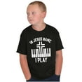 thumbnail image 3 of In Jesus Name I Play Piano Music Crewneck T Shirts Boy Girl Teen Brisco Brands X, 3 of 6