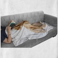 thumbnail image 6 of Golden Retriever Soft Flannel Fleece Throw Blanket, Young Pedigree Puppy Laying over White Background Baby Dog, Cozy Plush for Indoor and Outdoor Use, 70" x 90", Sand Brown White, by Ambesonne, 6 of 6