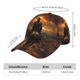 thumbnail image 2 of Balery Western Rainy Desert Cowboy Gorra de béisbol de tamaño ajustable para correr, entrenar y actividades al aire libre. Gorra de papá para todas las estaciones., 2 of 6