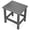 Grey + HDPE Single-Tier Side Table 07, variant on HDPE Poly Lumber Adirondack Side Table, Weatherproof UV Fade Rust Resistant Heavy Duty Outdoor End Table, Low Maintenance Compact Accent Table for Patio, Pool, Garden, Porch & Deck