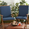 thumbnail image 6 of Greendale Home Fashions Outdoor High Back Chair Pad, Navy, 6 of 7