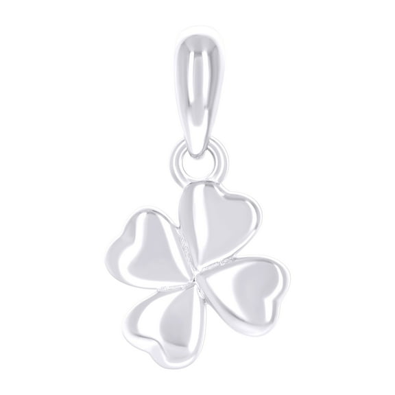 925 Sterling Silver Womens Clover Leaf Good Luck Charm Pendant for Women