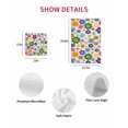 thumbnail image 7 of Retro Bohemia Floral Kitchen Dish Towels for Drying Dishes Set of 4, Blue Purple Flowers Boho Style Beige Waffle Weave Microfiber Hand Tea Bathroom Towels Quick Dry & Absorbent Towel 15.7x23.6, 7 of 7
