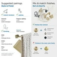 thumbnail image 4 of Amerock Blackrock Golden Champagne Pivoting Double Post Toilet Paper Holder, 4 of 8
