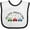 White and Black, variant on Inktastic My First Fathers Day with Red, Blue, and Green Cars Boys or Girls Baby Bib