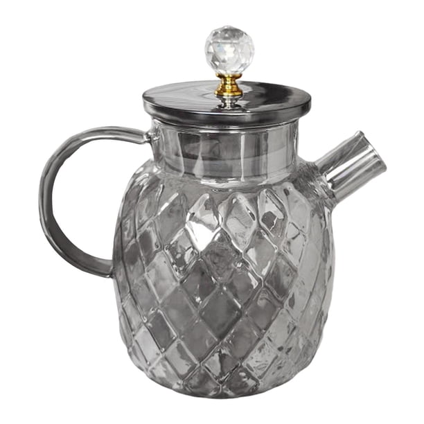 Jarra de bebidas de fácil limpieza con asa de vidrio Cristalería Jarra portátil para jugo 1500ml