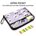thumbnail image 2 of Accordion File Organizer with Zip Closure 13 Pockets Expanding File Folder Letter A4 Paper Document Organizer for Home Office Ghost with A Bow Tie, 2 of 7