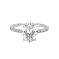 thumbnail image 3 of Cora Jewellery 1.68CT Oval Moissanite Enagagement Ring for Women, 14K White Gold, 3 of 8