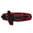 thumbnail image 2 of Tool Bag - 56x16cm Multifunctional Garden Tool Waist Bag Electrician Tools Organizer with Multiple Pockets (Red), 2 of 8