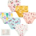 thumbnail image 3 of Jeccie Little Girls' Cotton Brief Breathable Toddler Panties Kids Assorted Underwears 6 Pack 2-7 Years, 3 of 9