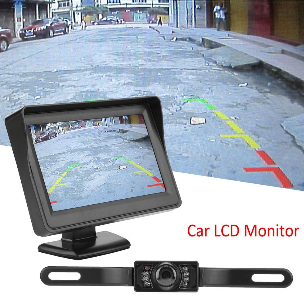 4.3/" TFT LCD Monitor+Wireless Car Backup Camera Rear View System Night Vision