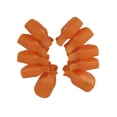 thumbnail image 1 of Lot de 10 Pinces à Ongles Réutilisables pour Ongles de Pied Outil de Retrait de Vernis Gel UV (Orange), 1 of 4