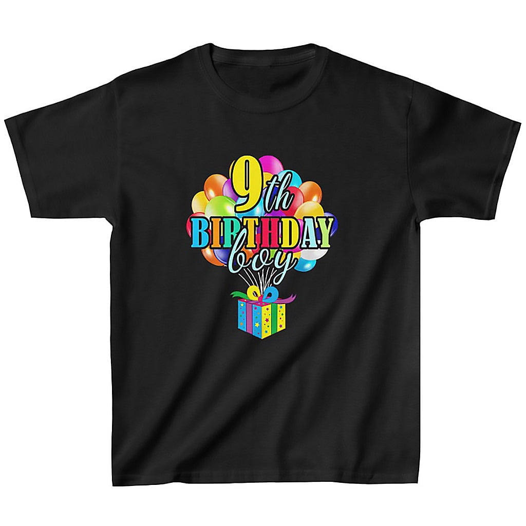 9th Birthday Boy Shirt 9 Year Old Boys Birthday Shirt Boy 9th Birthday