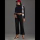 thumbnail image 4 of Pantalones Vaqueros de Cintura Alta, Acampanados y de Pierna para Mujer, Modernos, Elásticos, Holgados y con Bolsillos de Negro XL, 4 of 9