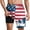 Multicolor, variant on 2 in 1 Mens Swim Trunks with Compression Casual Fashion American Flag Print Shorts Elastic Waist Drawstring Summer Beach Board Shorts