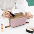 thumbnail image 5 of Portable Cosmetic Bag Polyester Zipper Pouch Large Capacity Cosmetic Organizer For Women, 5 of 5