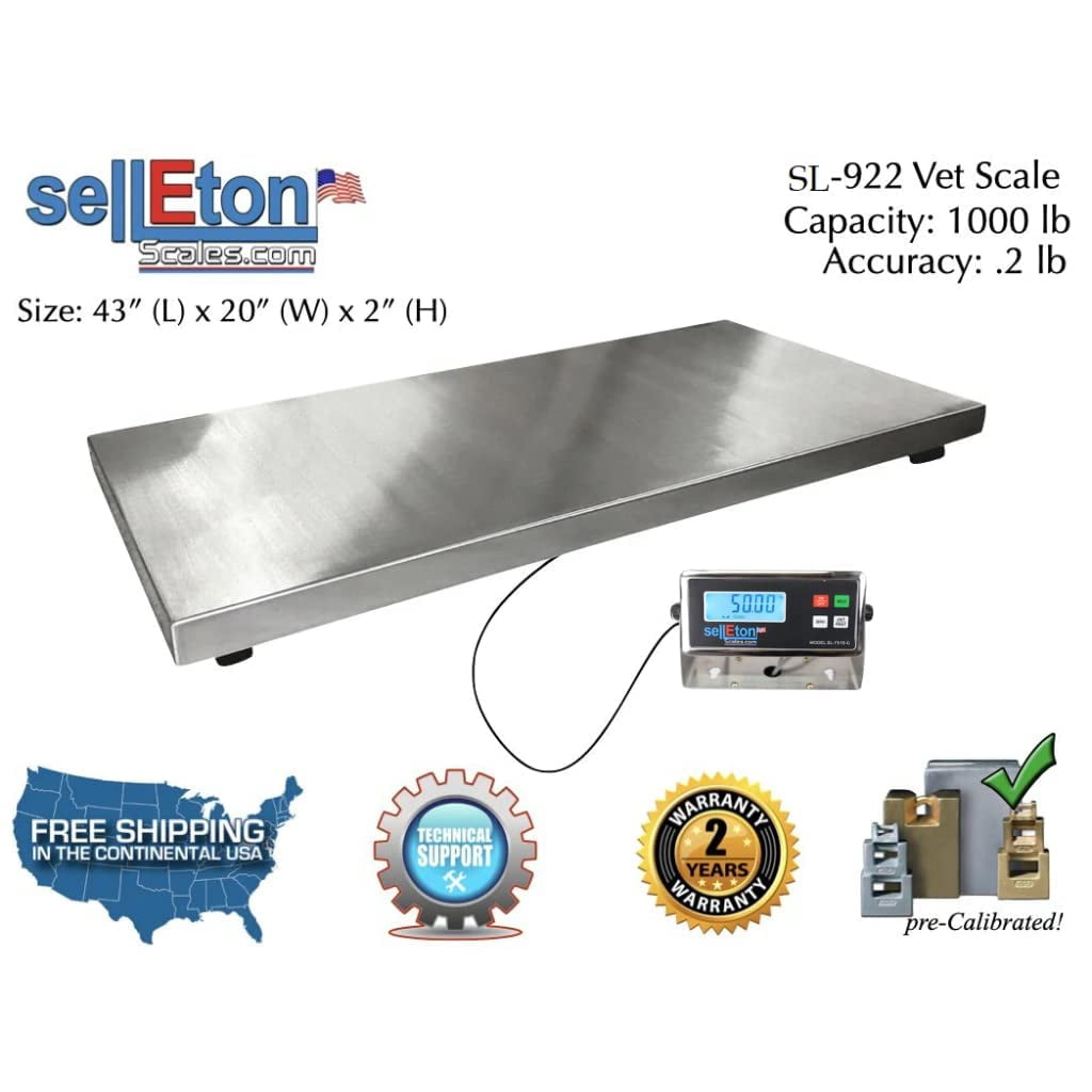 Optima Scales OP-922-1000 Vet Scale 1000 lbs x 0.2 lb.