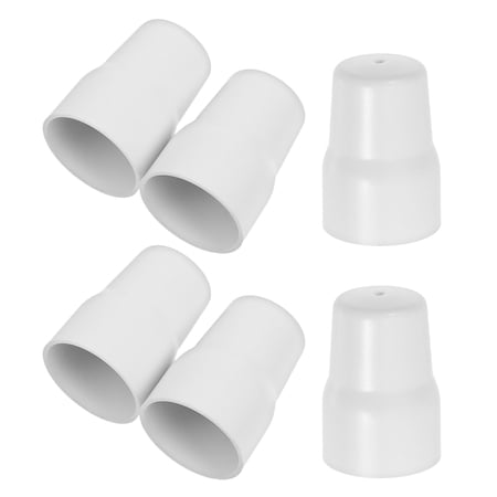 FUTUREORYY 6pcs Heating Pipe Collars Angle Valve Cover PVC White For Shower Faucet Hole Covers