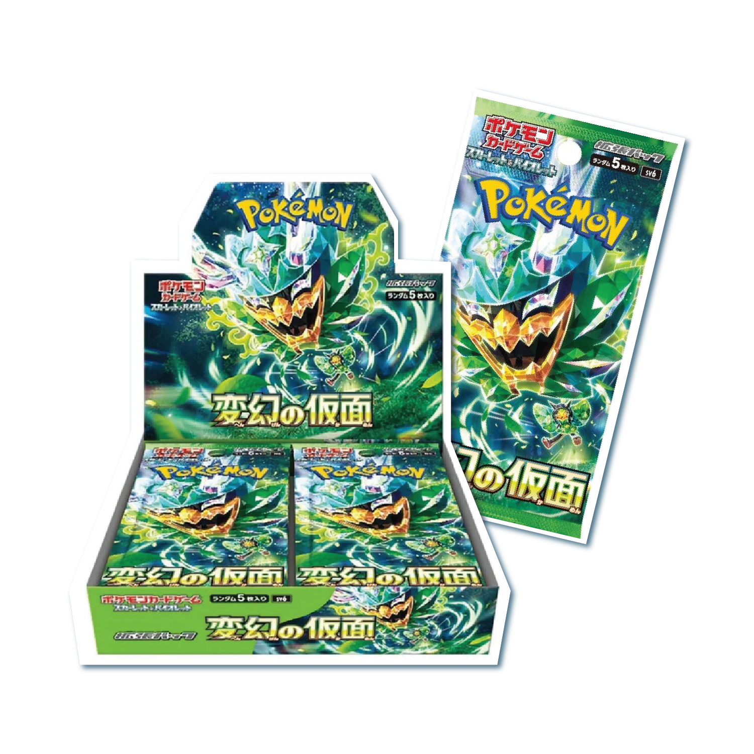 Pokemon Card Game Scarlet & Violet Expansion Pack Mask of Transformation Booster Box (Japanese) - 30 Packs