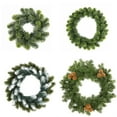 thumbnail image 5 of 15.8 Inch Christmas Wreaths for Front Door, Artificial Green Cedar Garland with Pine Cones and Berry, Christmas Wreath for Holiday Decoration Indoor Outdoor Home Decoration(F Style), 5 of 8