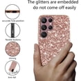 thumbnail image 3 of Compatible with Samsung Galaxy S23 Ultra Case, Glitter Sparkly Samsung S23 Ultra Phone Case with Slim Silicone Shockproof Protective Bumper Cover for Cute Girls Women (Rose Gold), 3 of 7