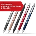 thumbnail image 3 of Sharpie S-Gel, Gel Pens, Sleek Metal Barrel, Gunmetal, Medium Point (0.7mm), Black Ink, 2 Count, 3 of 8