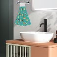 thumbnail image 4 of Toallas de mano de Animal Crossing con lazo de velcro, toallitas de mano de terciopelo coral para cocina y baño, 4 of 6