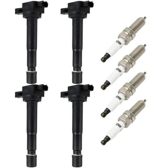 ECCPP UF629 4 ignition coils wilth 4 iridium Spark Plugs for Honda CR-V 2.4L 2010-2014,for Crosstour 2.4L 2012-2015,for Accord 2.4L 2008-2012,for Acura TSX 2.4L 2009-2014 2013-2015 GN10369 UF629