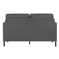thumbnail image 2 of LAZZO Fabric Modern Loveseat Sofa Couch for Living Room, 51" W Upholstered Love Seats 2-Seater Furniture w/Iron Legs for Compact Small Space, Apartment, Bedroom, Dorm, Office, 2 of 9