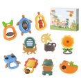 thumbnail image 1 of Juguetes Para Bebés, Sonajero Para Bebés, Juguetes Para La Dentición, Mordedores Con Textura Multisuperficie, Juguetes Para Bebés Recién Nacidos, Regalos Para Bebés Monstrate FN006031-00, 1 of 6