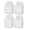 White, variant on SHISUYAN 4pcs Remote Control Holder Wall Mount Remote Controller Holder Remote Holder Wall Organizer
