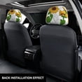 thumbnail image 3 of Kdxio Plump Sunflower And Sketch Pattern Print 2 Piece Car Head Rest Covers Set Auto Front/Rear Seats Headrest Cover Universal Fit Most Cars,Sedan, SUV, 3 of 9